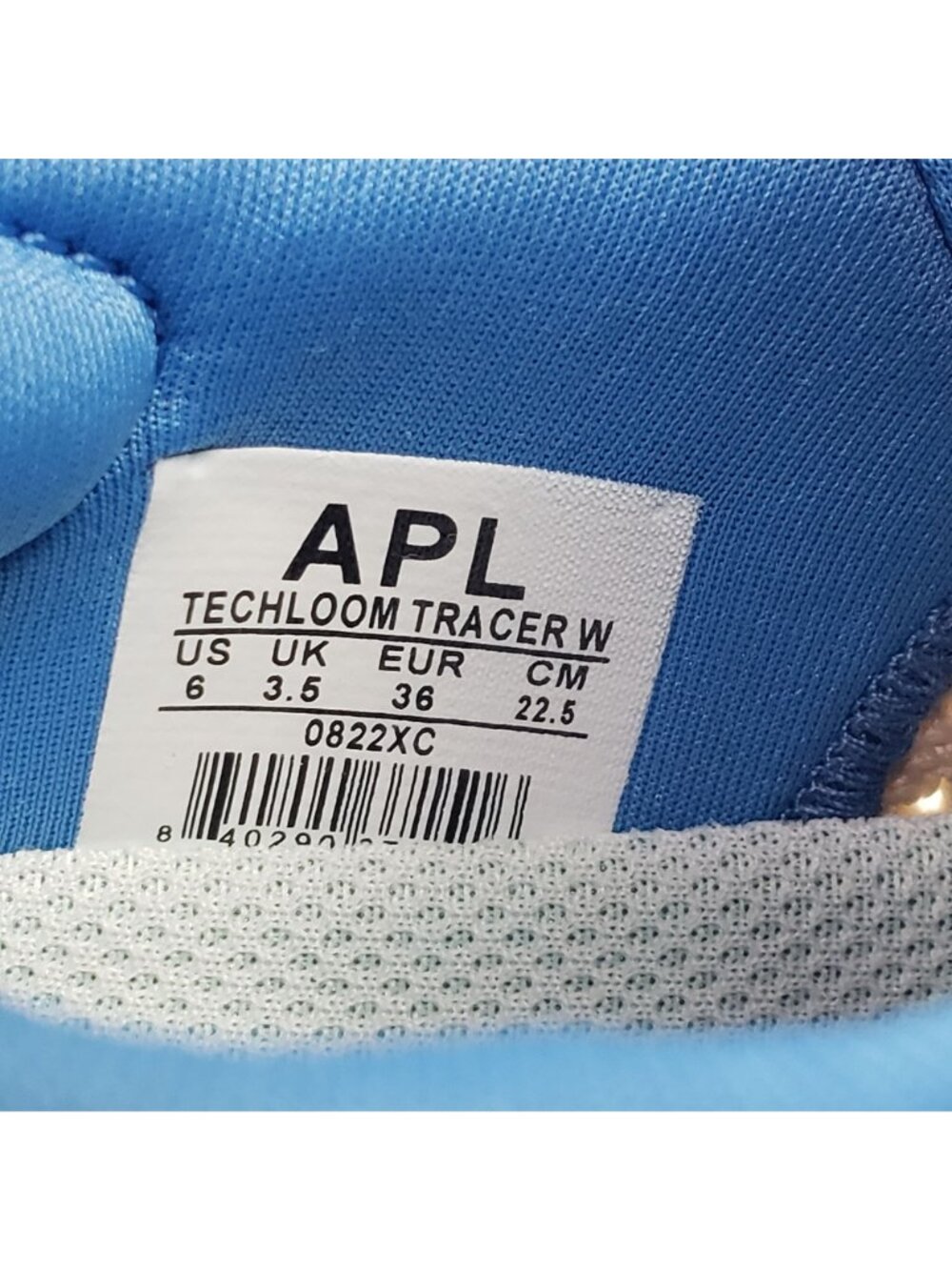 APL TechLoom Tracer Running Shoes Women’s Size 6 Coastal Blue/Beach/White NWB - Picture 12 of 16